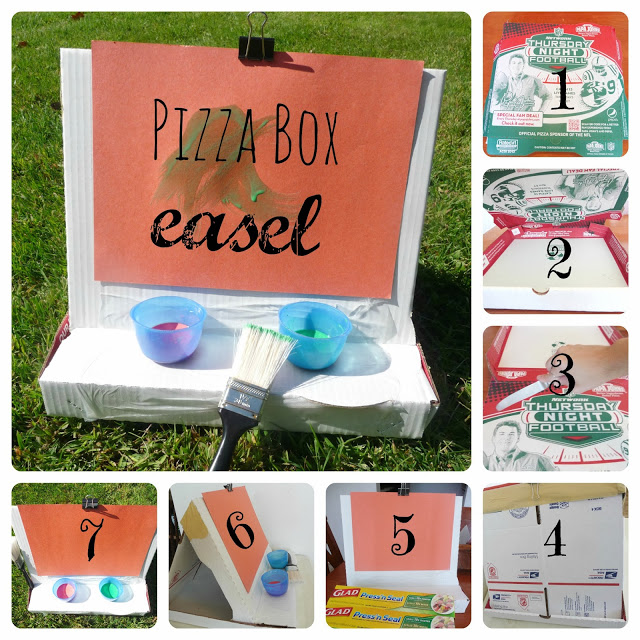 How to make an easel out of a pizza box