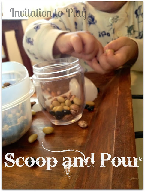 invitation to play: scoop and pour
