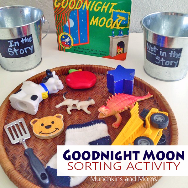 Goodnight moon sorting activity