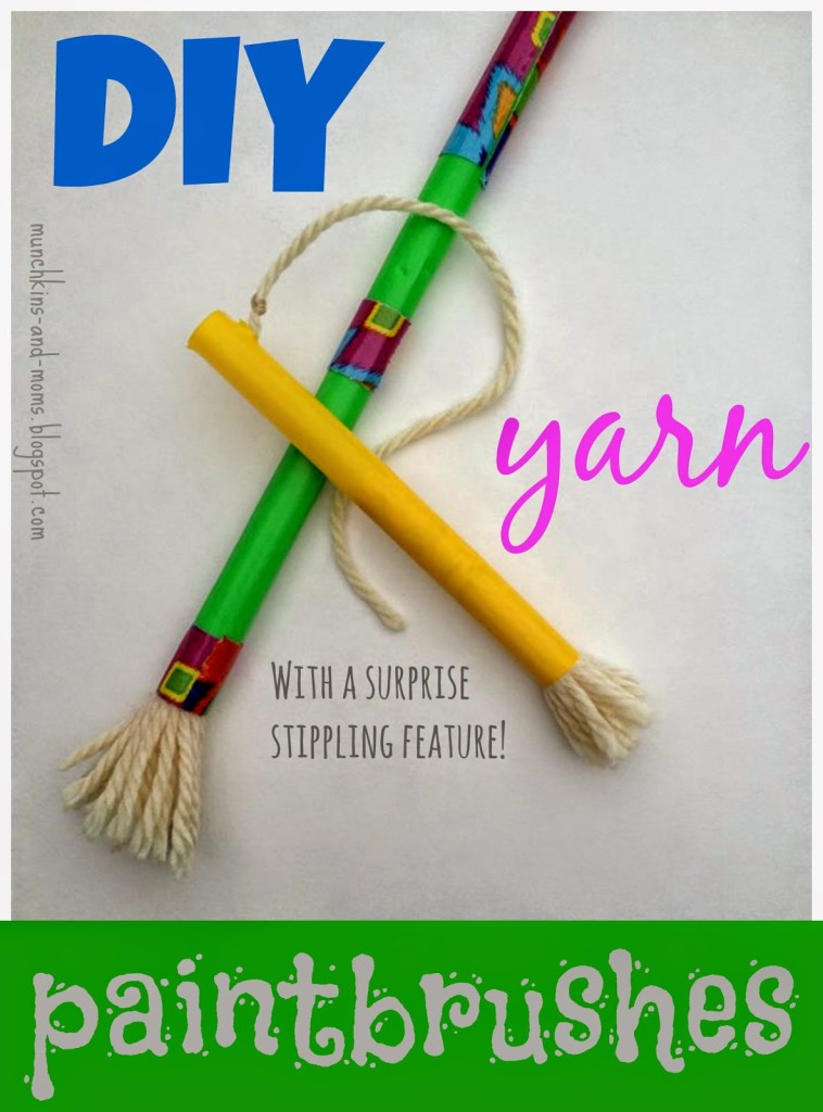 http://www.munchkins-and-moms.com/2014/06/diy-yarn-paintbrushes.html