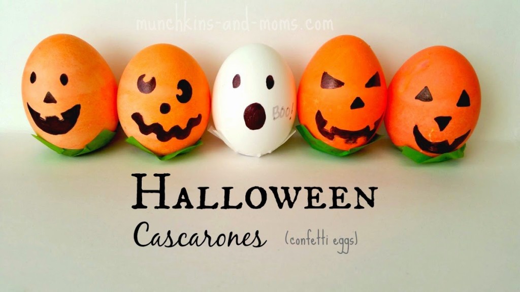 How to make Halloween Cascarones (confetti eggs)!