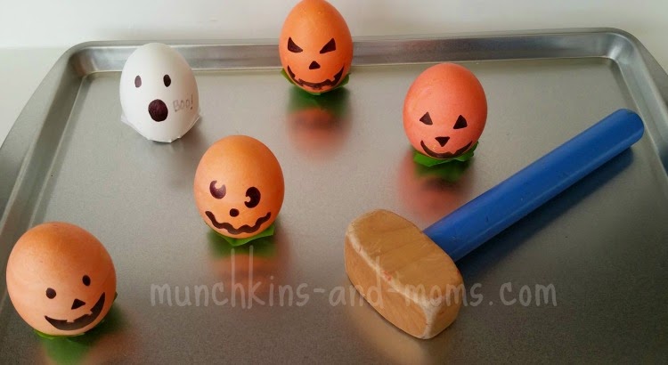 Make Halloween Cascarones (confetti eggs)