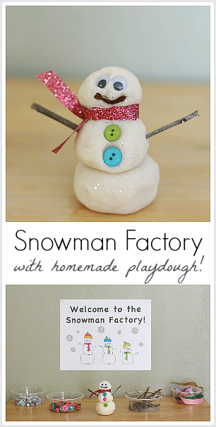 http://buggyandbuddy.com/snowman-factory-homemade-playdough/