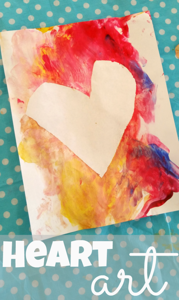 Tape Resist Canvas Painting: Process Art Invitation - Art Play Heart