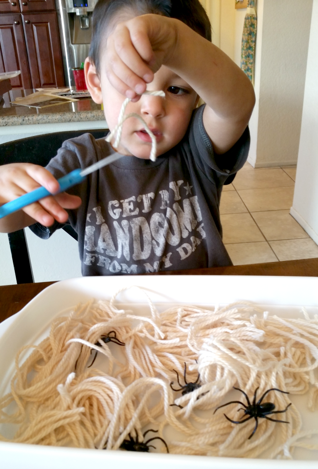 Pasta Cutting Kids Activity