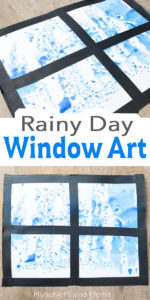 Rainy day? Set up a quick art project for your kids! This is a great activity to do with the preschoolers in spring.