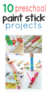 paint stick projects for preschoolers