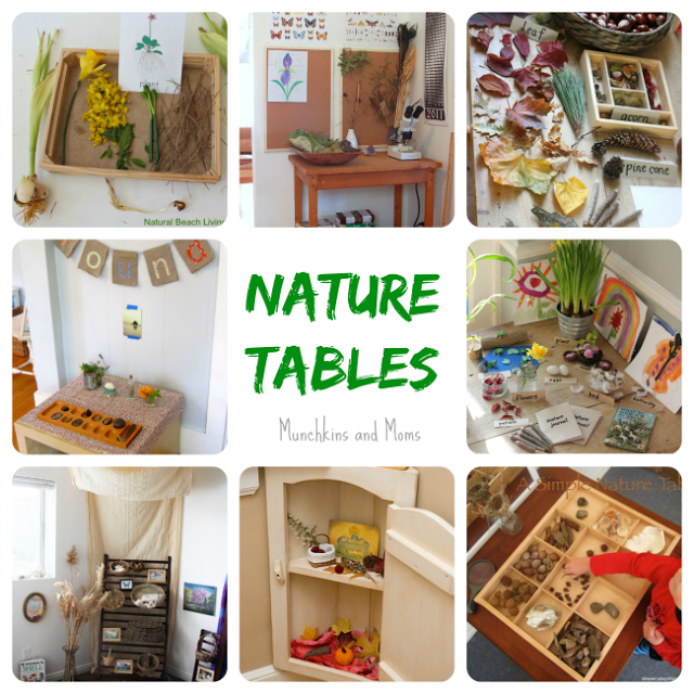 Nature Tables- beautiful and inspiring spaces for home preschoolers