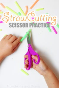 Practice scissor skills with preschoolers using this (surprisingly fun!) material!