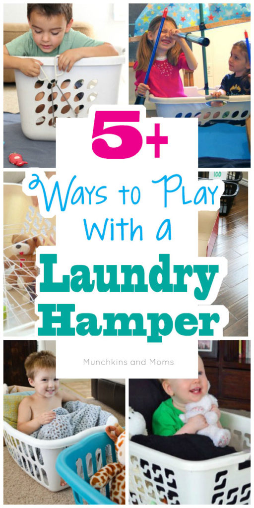 Clear out the laundry hamper for these fun ways to play with your toddlers!