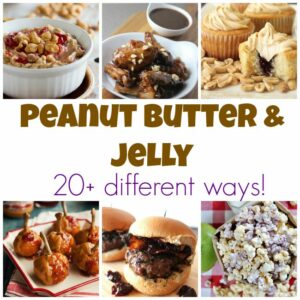 Peanut butter and jelly are pantry staples- find out 20+ ways to use them in more than just sandwhiches!