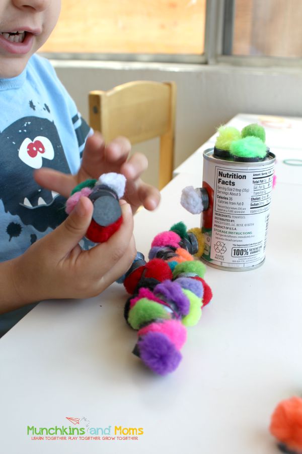 Make silly and fun soup can creatures with preschoolers!