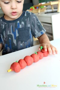 10 apples up on top activity for preschoolers