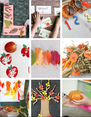 Foil Printed Fall Tree Art – Munchkins and Moms