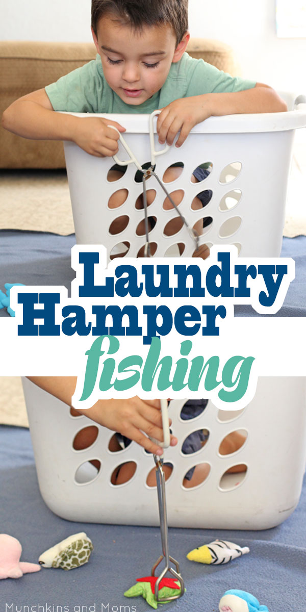 Laundry Hamper Fishing – Munchkins and Moms