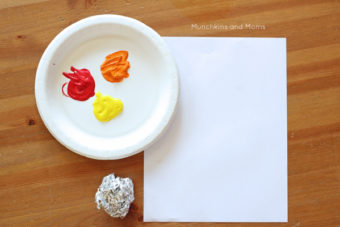 Foil Printed Fall Tree Art – Munchkins and Moms