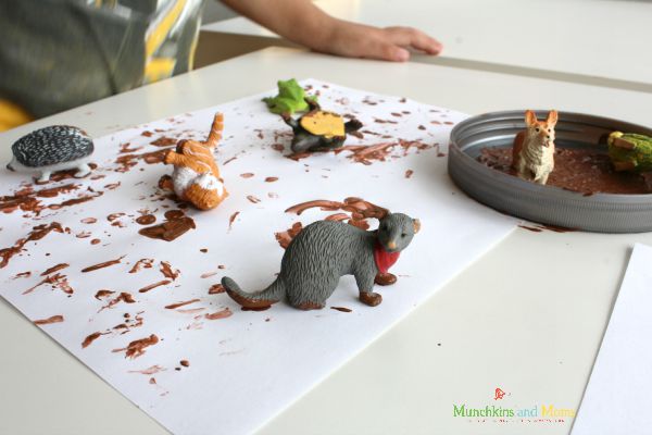Muddy animals painting is a fun way to create art!