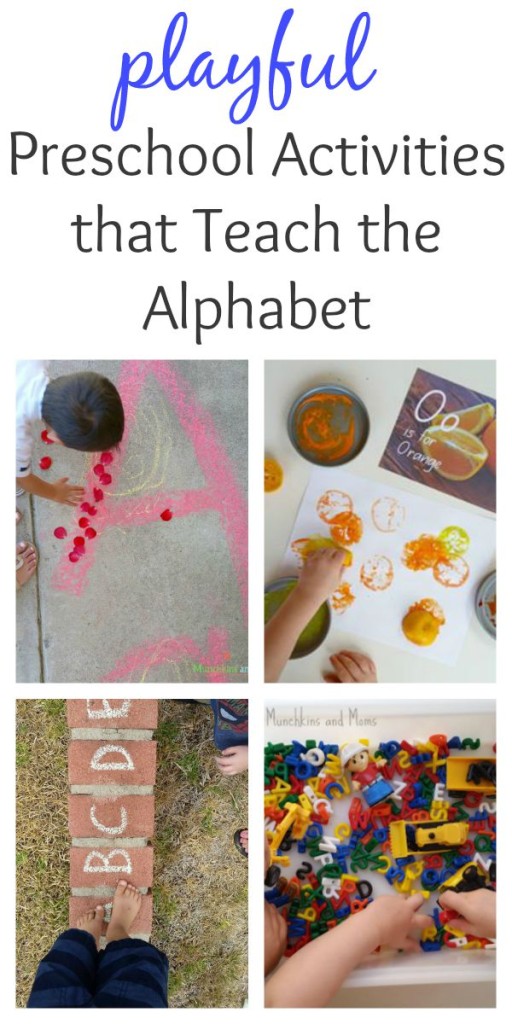 playful alphabet activities for preschoolers- A lot of fun out-of-the box ideas here!