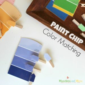 Paint chip color matching activity