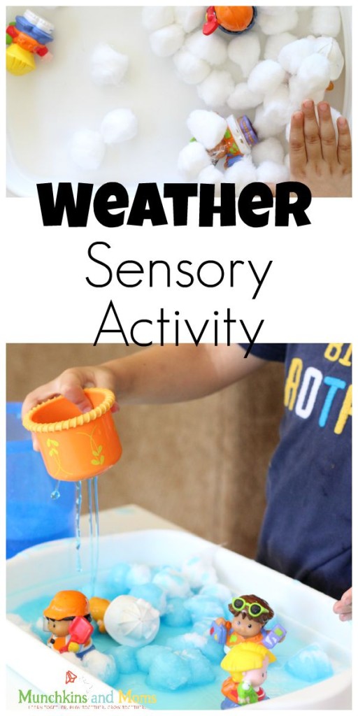 Weather Sensory Activity for preschoolers