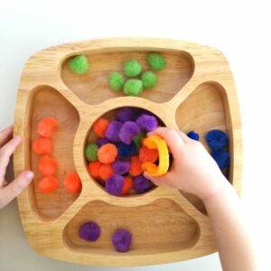 Fine motor color sorting game