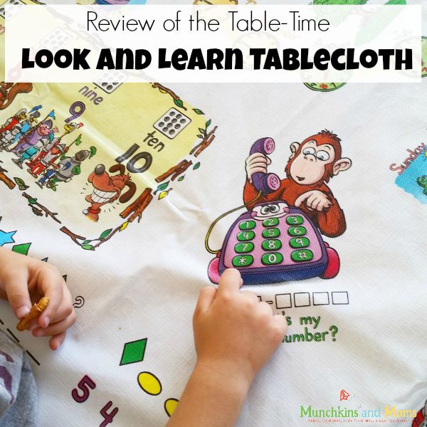 Table-Time look and learn tablecloth review