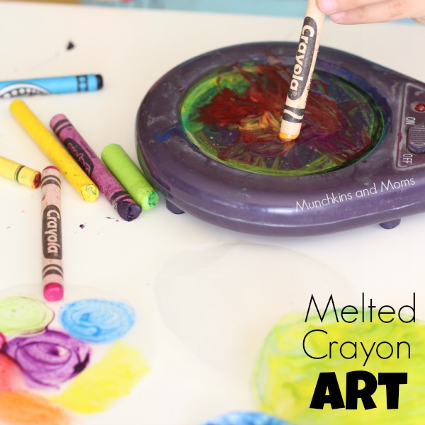Why didn't I think of this?!? What an easy way to melt crayons for suncatchers! 