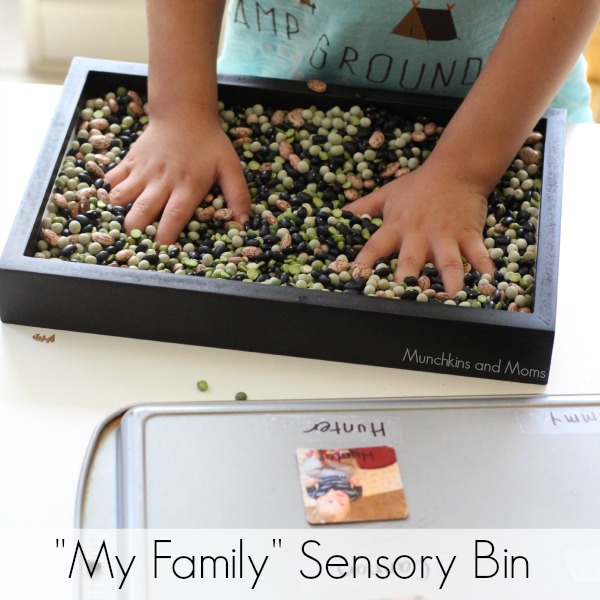 "My Family" themed sensory Bin