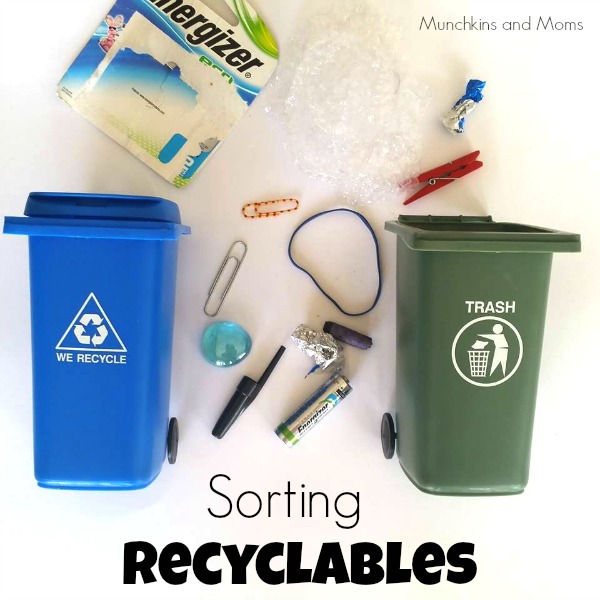 sorting recyclables