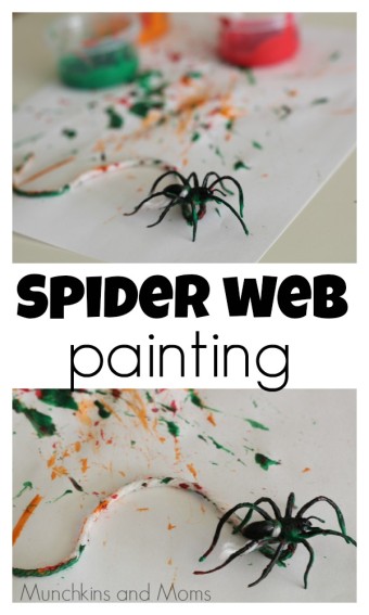 Spider Web Painting – Munchkins and Moms