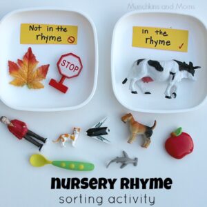 nursery rhyme story sorting activity