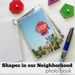 Shapes in our neighborhood- preshool activity