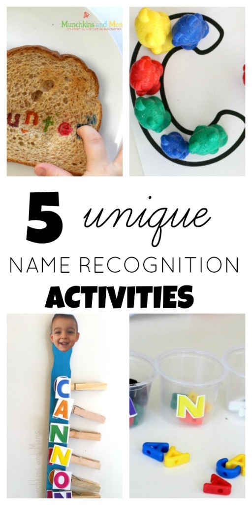 Five unique name recognition activities for preschoolers