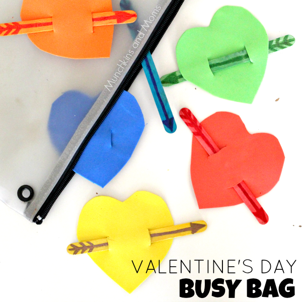 Valentine's Day Busy Bag- whay a great toddler activity!