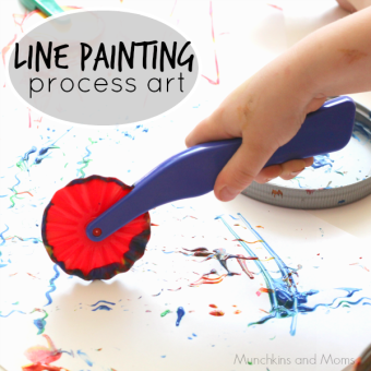 Line Painting Process Art – Munchkins and Moms