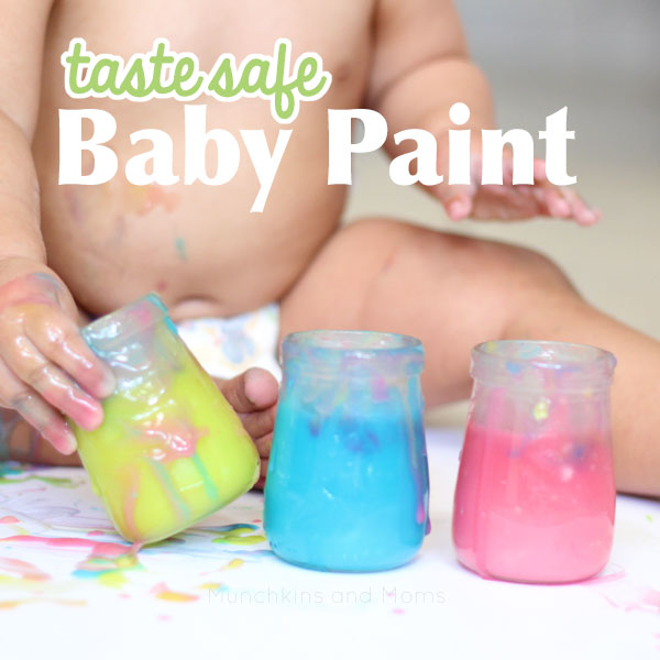 Taste safe baby paint- I cannot handle how perfect this is!