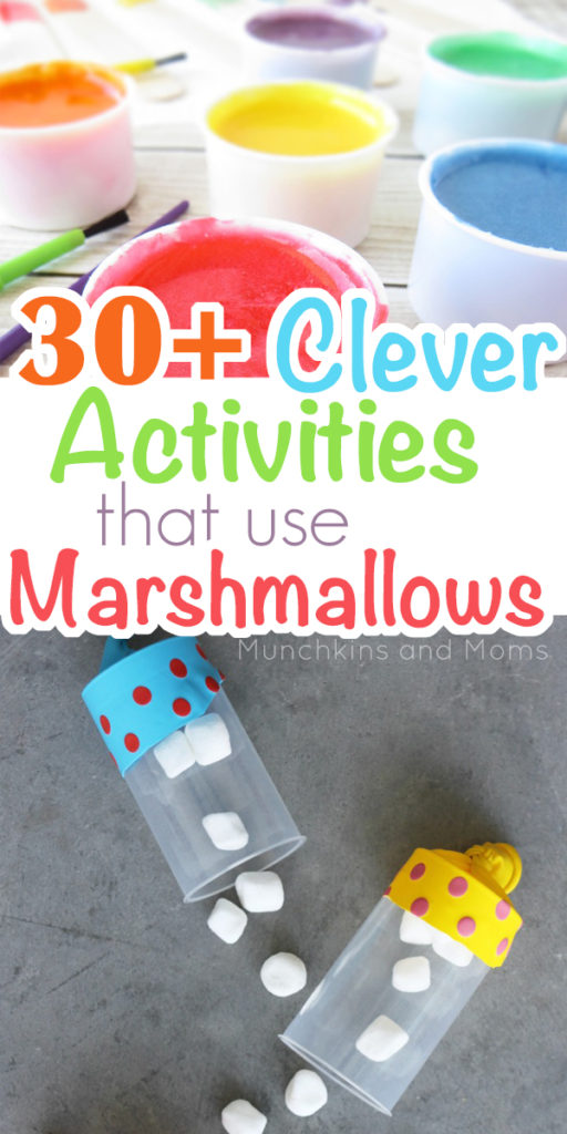 Use marshmallows for these 30+ fun activities! Great summer ideas for kids!