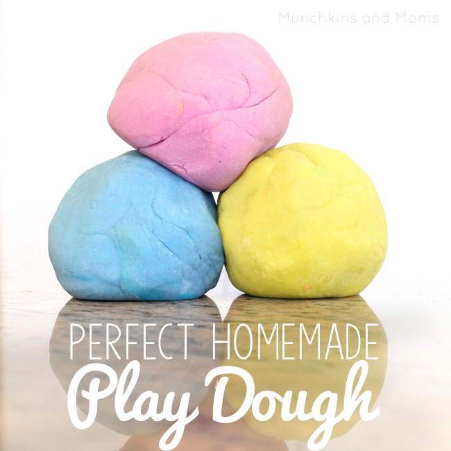 No need to ever buy another can of store play dough again- this recipe gets it right! 