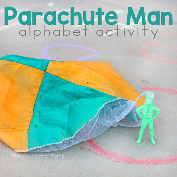 Play with a parachute man and get in alphabet practice at the same time! This fun Parachute Man Alphabet Activity is just too fun!