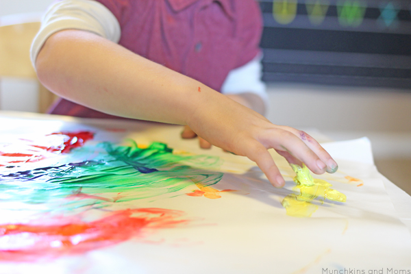 Finger Painting with Toddlers – Munchkins and Moms