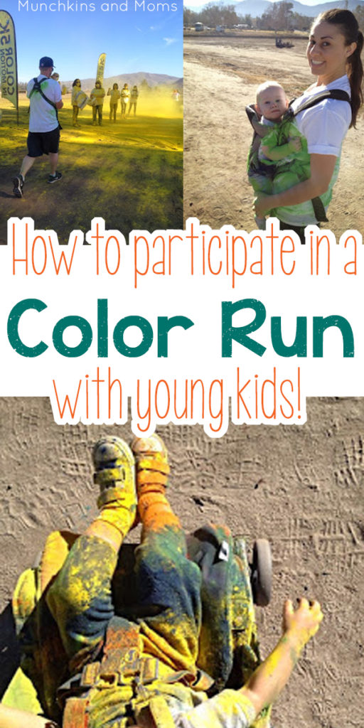 How to do a color run with a baby and toddler!