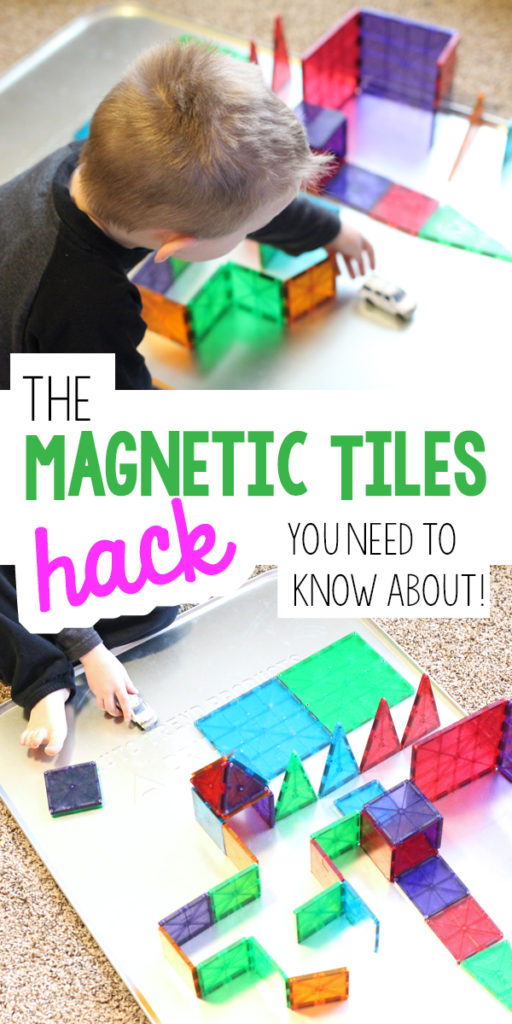 The magnetic tiles hack you need to know about! (this is great! my kids love playing with Magna Tiles!)