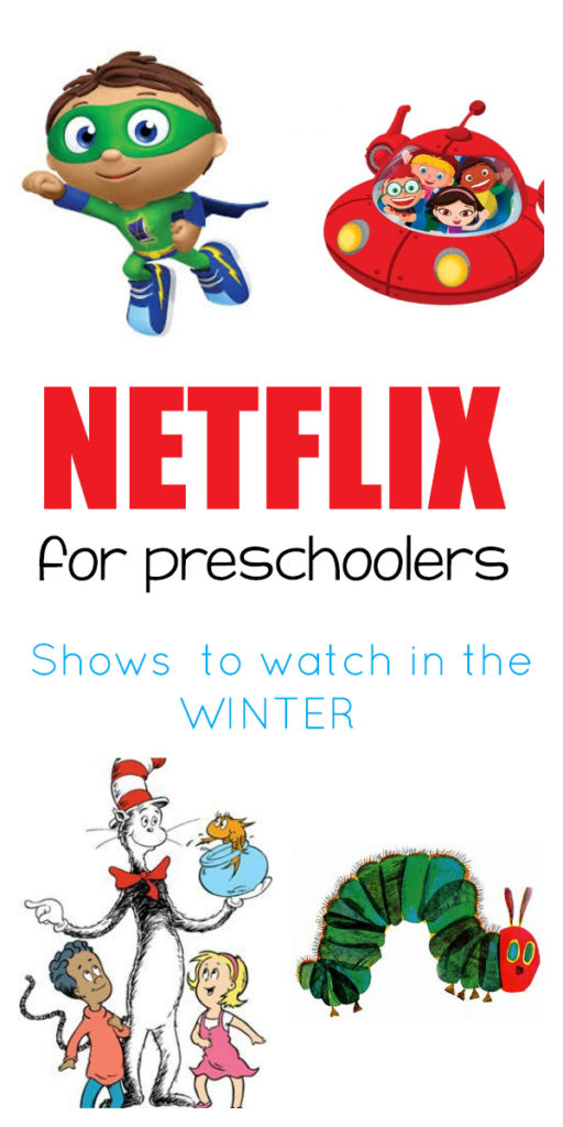 Don't make your home preschool plans without looking at this guide! This mom lists all the Netflix preschool shows that coordinate with the winter season! 