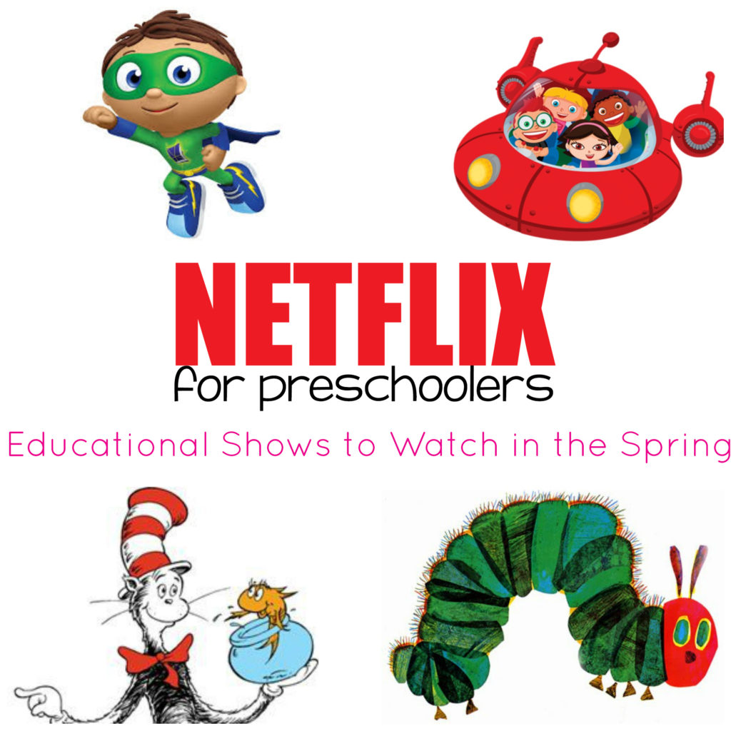 Don't make your home preschool plans without looking at this guide! This mom lists all the Netflix preschool shows that coordinate with the spring season! 