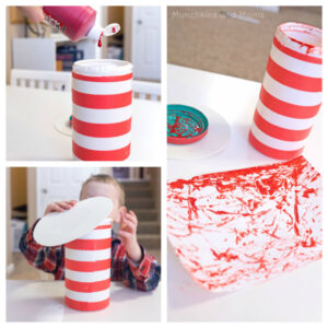 This Cat in the Hat Painting is so easy and super fun! Perfect for Dr. Seuss' birthday/ Read Across America!