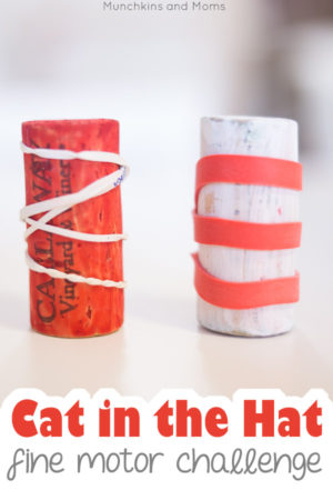 Cat in the Hat Fine Motor Activity – Munchkins and Moms