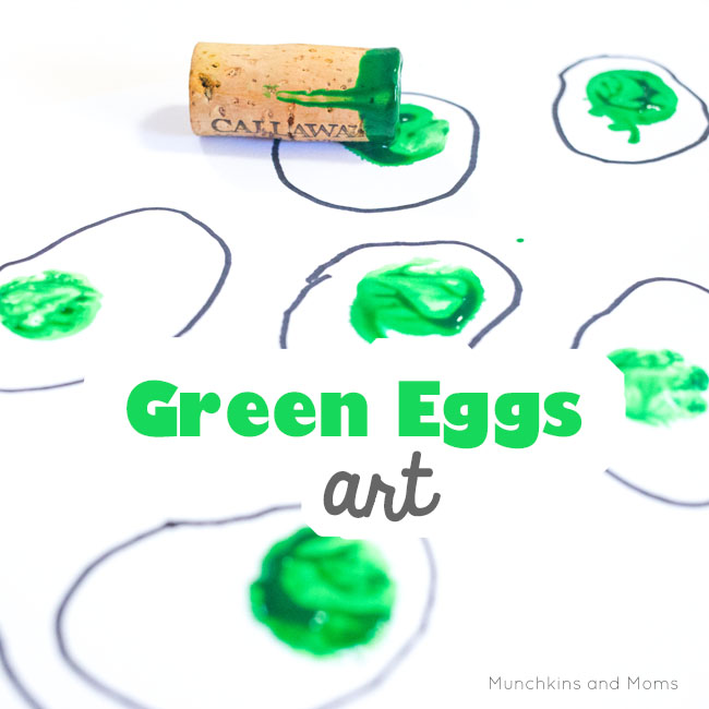 Green Eggs and Ham art based on the popular Dr. Seuss book! Perfect for Read Across America/ Dr. Seuss' birthday