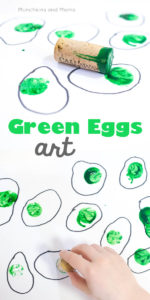 Green Eggs and Ham art based on the popular Dr. Seuss book! Perfect for Read Across America/ Dr. Seuss' birthday