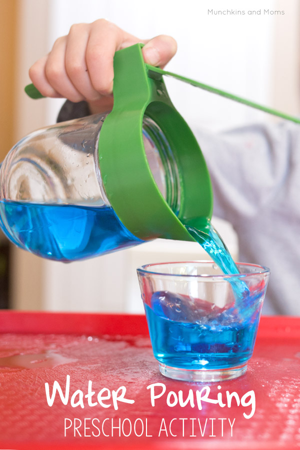 Pouring Station Activity for Toddlers - Busy Toddler