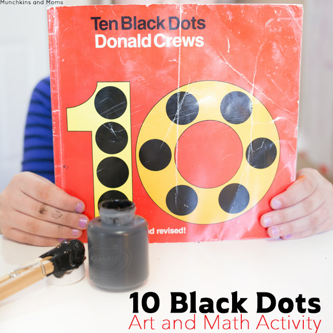 Preschool and first grade lesson plan to use with the book 10 Black Dots